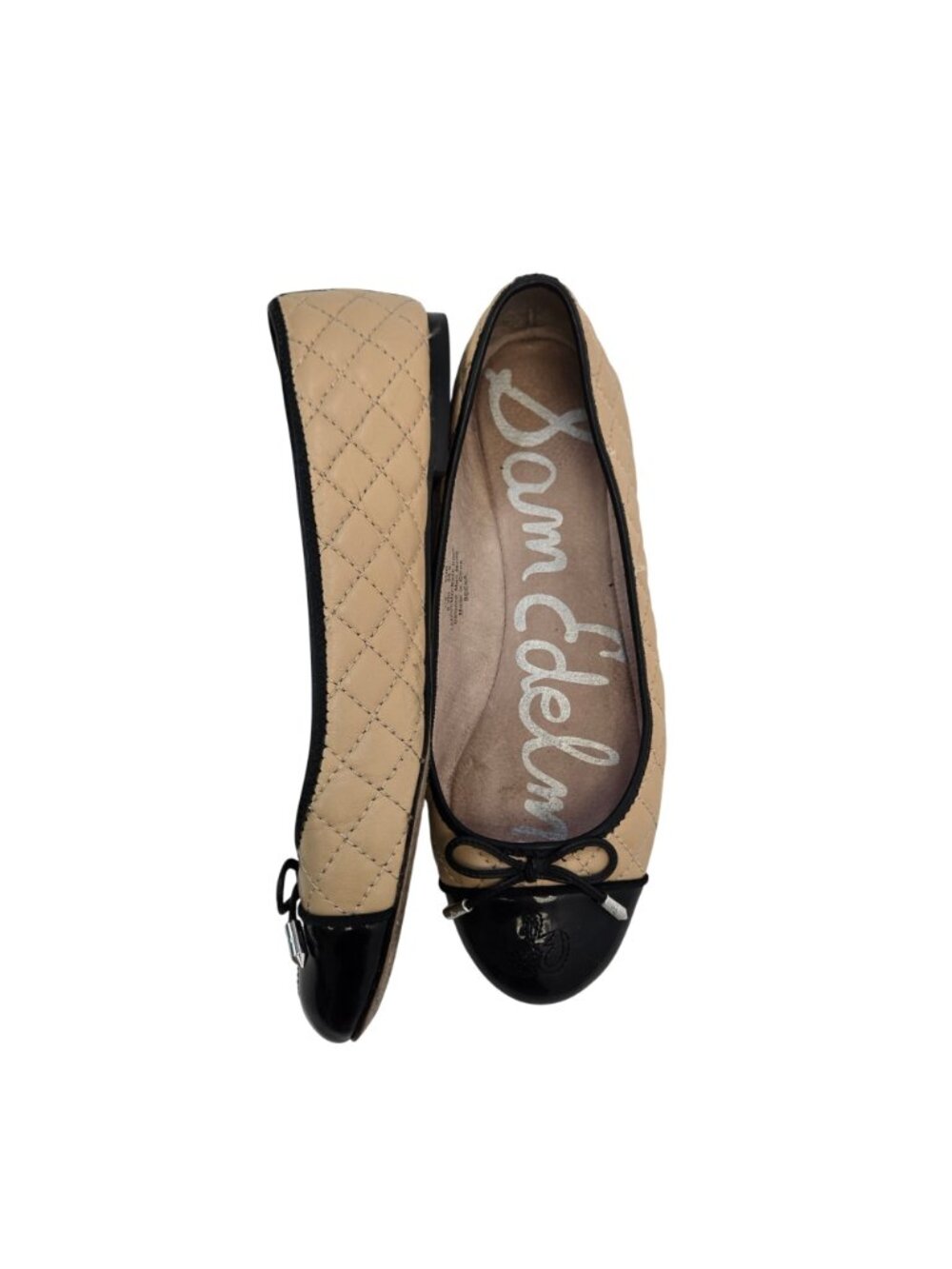 Sam Edelman Leather Becka Cap Toe Ballet Flats Size 8.5M - Picture 3 of 10